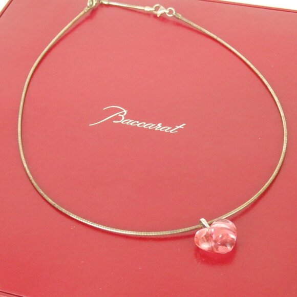 Authentic Baccarat heart choker（Silver）[Used] - Picture 1 of 6